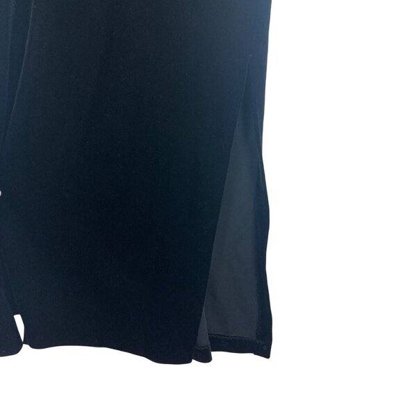 Vintage Ronni Nicole Black Velvet Maxi Dress Womens 4 Stretch 90s Y2K Prom Goth - Picture 5 of 11